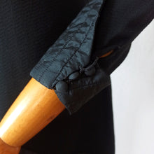 Load image into Gallery viewer, 1930s - Superb Black Textured Crepe Dress - W32 (82cm)