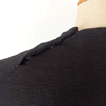 Load image into Gallery viewer, 1930s - Superb Black Textured Crepe Dress - W32 (82cm)