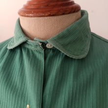 Charger l'image dans la galerie, 1940s 1950s - Gorgeous Green Cotton Blouse - W34 (88cm)
