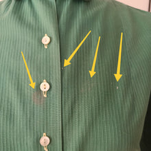 Charger l'image dans la galerie, 1940s 1950s - Gorgeous Green Cotton Blouse - W34 (88cm)