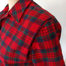 Charger l'image dans la galerie, 1940s 1950s - BOBBIE BROOKS, USA - Shoulder Pads Wool Plaid Jacket - W32 (82cm)