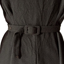 Charger l'image dans la galerie, 1940s - DEROFA MODEL, Germany - Stunning Black Embroidery Wool Dress - W35 (88cm)