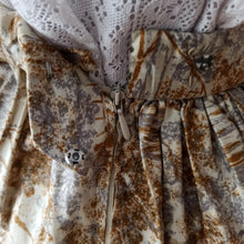 Charger l'image dans la galerie, 1950s 1960s - Gorgeous Winter Forest Print Cotton Skirt - W26/27 (66/70cm)