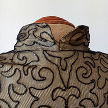 Charger l'image dans la galerie, 1940s - Exquisite Glamorous Satin Bolero Dress - W27 (68cm)