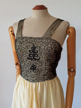 Charger l'image dans la galerie, 1940s - Exquisite Glamorous Satin Bolero Dress - W27 (68cm)