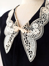 Load image into Gallery viewer, 1930s - Superb Black Velvet Dress - W37 (94cm)