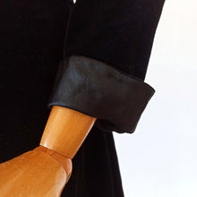 Load image into Gallery viewer, 1930s - Superb Black Velvet Dress - W37 (94cm)