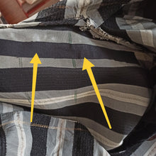 Charger l'image dans la galerie, 1940s 1950s - Stunning Grey Black Satin Lurex Dress - W31 (78.5cm)