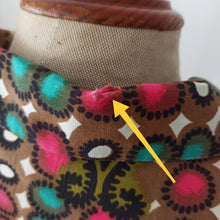 Charger l'image dans la galerie, 1950s 1960s - Colorful Abstract Cotton Dress - W30 (76cm)