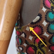 Charger l'image dans la galerie, 1950s 1960s - Colorful Abstract Cotton Dress - W30 (76cm)