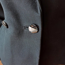 Charger l'image dans la galerie, 1940s 1950s - New Look Black Gabardine Wool Jacket - W35 (88.5cm)