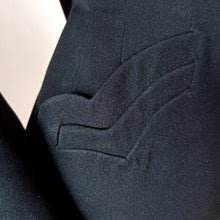 Charger l'image dans la galerie, 1940s 1950s - New Look Black Gabardine Wool Jacket - W35 (88.5cm)