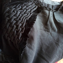 Load image into Gallery viewer, 1930s - Superb Honeycomb Shoulders Velvet Dress - W31 (80cm)
