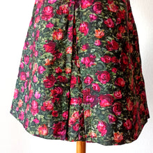 Charger l'image dans la galerie, 1950s 1960s - Amazing Roseprint Satin Dress - W26 (66cm)