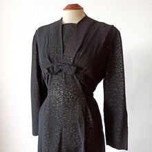 Cargar imagen en el visor de la galería, 1940s - DEROFA, Netherlands - Superb Black Organza Dress - W36 (92cm)