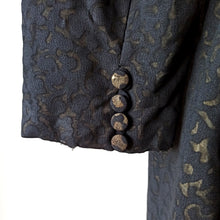 Cargar imagen en el visor de la galería, 1940s - DEROFA, Netherlands - Superb Black Organza Dress - W36 (92cm)