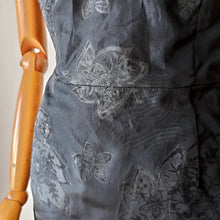 Charger l'image dans la galerie, 1950s - TAILORED DEB SHOP, USA - Superb Black Strapless Dress - W28.5 (72cm)