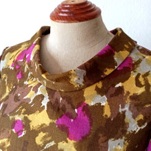 Load image into Gallery viewer, 1960s - Fabulous Abstract Wool Dress - W32 (82cm)