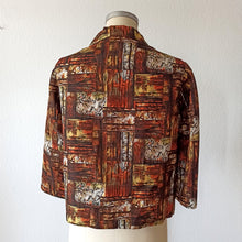 Charger l'image dans la galerie, 1960s - Stunning Novelty Satin Dress Jacket - W30 (76cm)