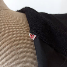 Charger l'image dans la galerie, 1960s - Stunning Black Wool Dress - W32 (82cm)