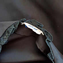 Charger l'image dans la galerie, 1950s - Stunning Black Nylon Lace Blouse