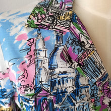 Charger l'image dans la galerie, 1950s - Fabulous Montmatre Novelty Cotton Blouse
