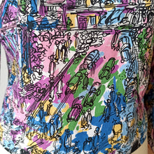 Charger l'image dans la galerie, 1950s - Fabulous Montmatre Novelty Cotton Blouse