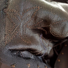 Cargar imagen en el visor de la galería, 1940s - Stunning Black Beaded Silk Crepe Dress - W31 (82cm)