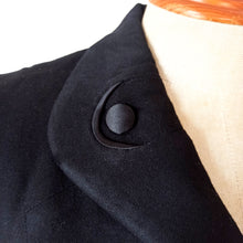 Load image into Gallery viewer, 1940s - AVIGNON, France - Gorgeous Black Wool New Look Jacket - W30 (78cm)