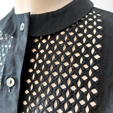 Charger l'image dans la galerie, 1950s 1960s - ERSA, Switzerland - Fabulous See-Through Pannel Blouse - W38 (96cm)