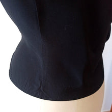 Charger l'image dans la galerie, 1950s - Stunning Black Rayon Blouse - W38 (96cm)