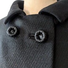 Cargar imagen en el visor de la galería, 1950s 1960s - ROSSER, Barcelona - Superb Black Wool Couture Jacket - W36 (92cm)