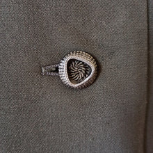 Charger l'image dans la galerie, 1950s 1960s - Gorgeous Black Gab Wool Jacket - W40 (102cm)