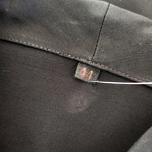 Charger l'image dans la galerie, 1950s - Gorgeous Black Rayon Silk Blouse - Sz. 44