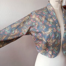 Load image into Gallery viewer, 1950s - Beautiful Cotton Bolero Jacket