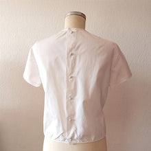 Charger l'image dans la galerie, 1950s 1960s - STOFFELS, Switzerland - White Cotton Lace Blouse