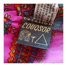 Load image into Gallery viewer, 1960s - LOUQSOR, France - Stunning Colorful Satin Blouse