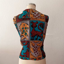 Charger l'image dans la galerie, 1950s 1960s - Amazing Novelty Print Rayon Blouse