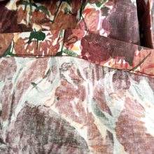 Charger l'image dans la galerie, 1950s - DEADSTOCK - Lovely French Abstract Floral Cotton Dress - W34 (86cm)