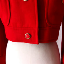 Carica l'immagine nel visualizzatore di Gallery, 1960s - ISABEL ZARZA, Arenys - Fabulous Couture Red Wool Sailor Set - W29 (74cm)