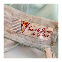 Cargar imagen en el visor de la galería, 1940s 1950s - LE SIGNE DE PARIS, France - Exquisite Green Jade Dress - W29 (74cm)