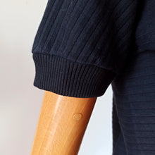 Charger l'image dans la galerie, 1950s - ZOULENE, France - Deadstock Black Cotton Top - Sz. S/M