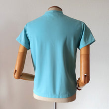 Charger l'image dans la galerie, 1950s 1960s - CHIRSTELLE, France - Deadstock Turquoise Top - Sz. 42
