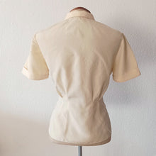 Cargar imagen en el visor de la galería, 1940s - Exquisite Pure Silk Embroidery Blouse - W31 (78cm)