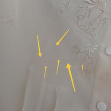 Cargar imagen en el visor de la galería, 1940s - Delightful Pure Silk Embroidery Blouse - W29 (74cm)