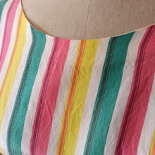 Cargar imagen en el visor de la galería, 1950s - Gorgeous Colorful Satin Dress - W24 (60cm)