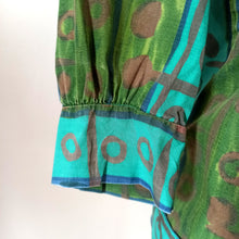 Cargar imagen en el visor de la galería, 1950s 1960s - PARIS - Excentric Abstract Cotton Duster