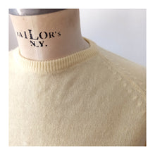 Charger l'image dans la galerie, 1950s 1960s - Yellow Cream Wool Jumper - Sz. Large