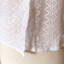 Charger l'image dans la galerie, 1950s - Adorable White Cotton Lace Blouse