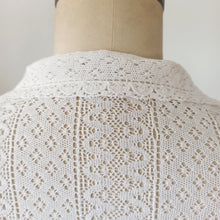 Charger l'image dans la galerie, 1950s - Adorable White Cotton Lace Blouse